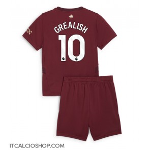 Manchester City Jack Grealish #10 Terza Maglia Bambino 2024-25 Manica Corta (+ Pantaloni corti)